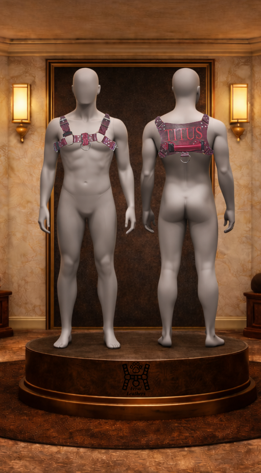 Feral Leathers Signature Bulldog Harness