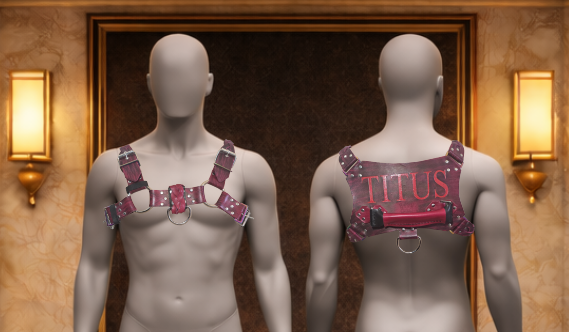 Feral Leathers Signature Bulldog Harness