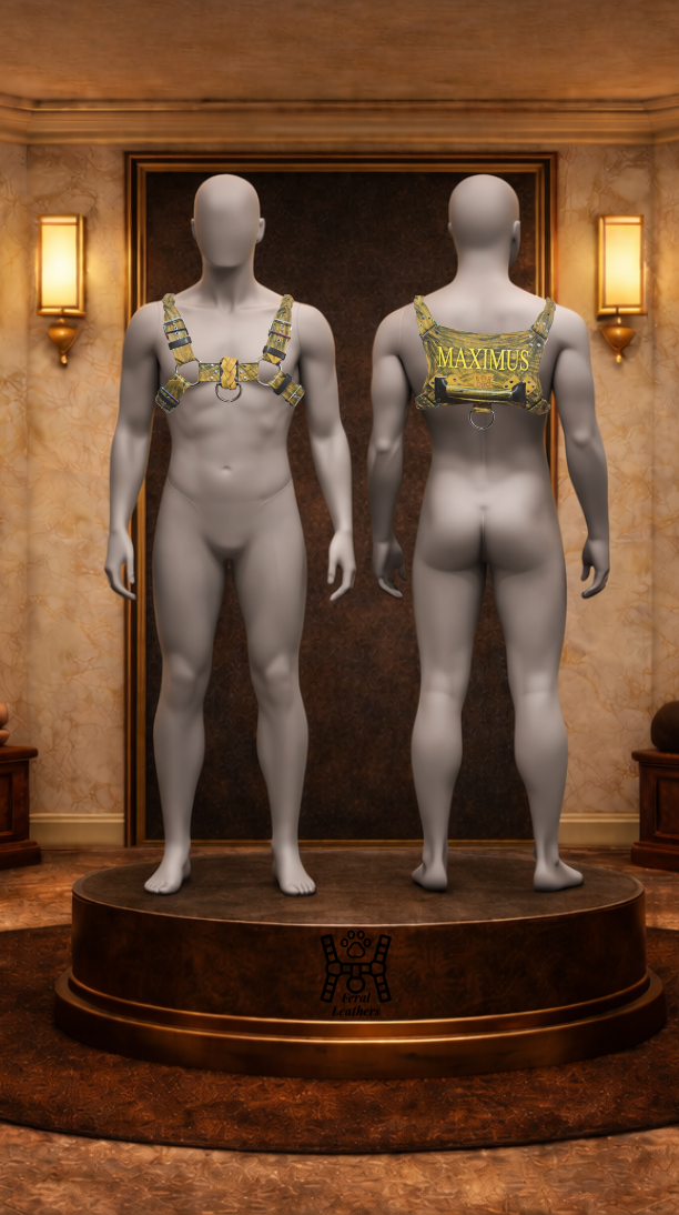 Feral Leathers Signature Bulldog Harness